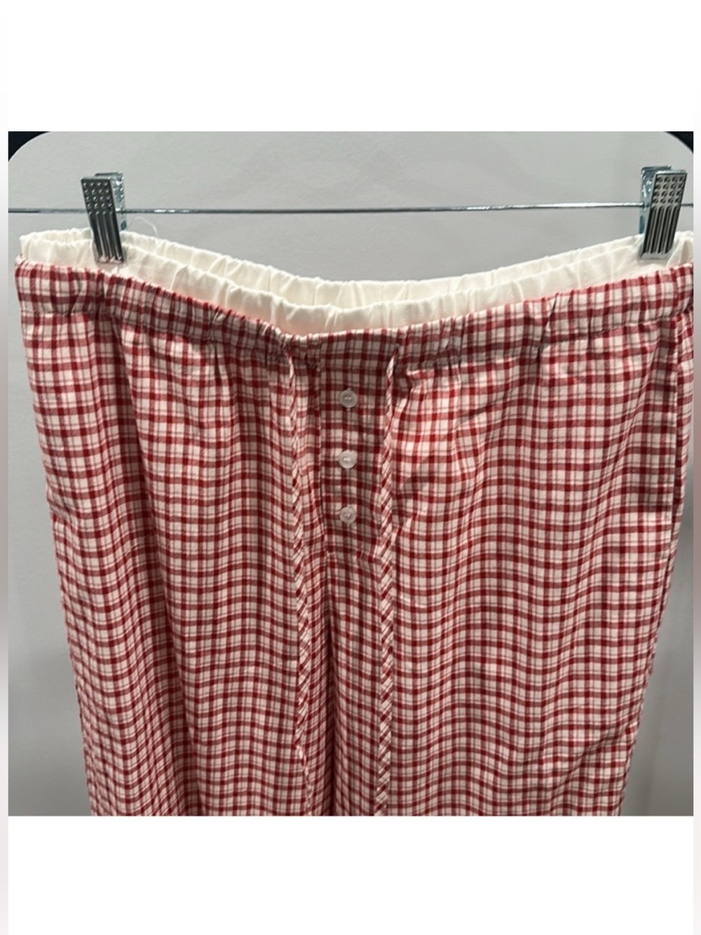 Mimosa Ginham Checkered Wide Leg Lounge Pants Sz Sm. Like new. - Picture 9 of 10